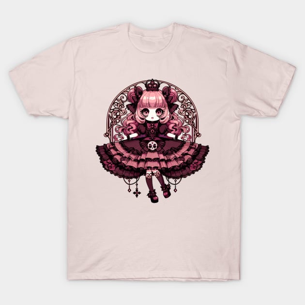 Gothic Lolita T-Shirt by DesignDinamique